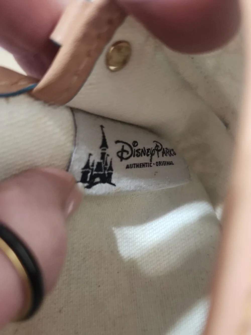 Dooney & Bourke Blue Disney Character Wristlet Pouch Mickey Minnie Tickerbell